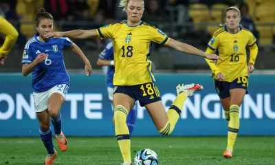 Sweden Clinches Second Round Spot with a 5-Goal Triumph over Italy in WWC