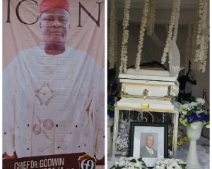 Photos: The memorial service for the late Chief, Dr. Godwin Chimezie Udeaja, PhD, was held at Ozobulu, Anambra State.