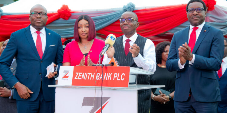 Zenith Bank unveils cutting-edge digital screens at Ajose Adeogun Roundabout.